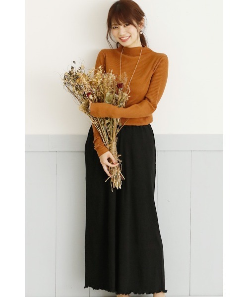 ElegChic(エレグシック)の「メロー フレア ニットパンツ(その他パンツ・レディース・ブラック/ベージュ・4L/XL/M/L/XXL)」の7枚目の写真