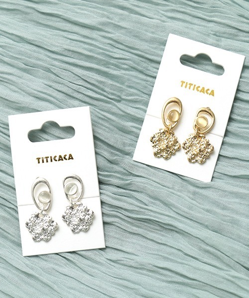 チチカカ（チチカカ）の「メタルパーツプチシェルピアス（ピアス（両耳用）・レディース・ゴールド/シルバー・FREE）」の4枚目の写真
