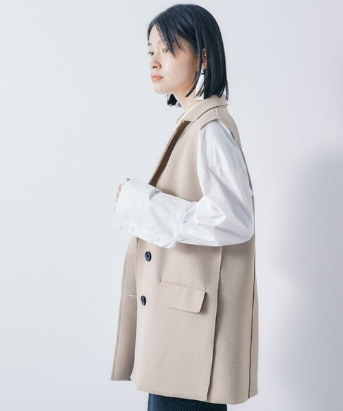 ECRIRE（エクリール）の「ノースリテーラーベスト（ベスト・レディース・ベージュ/カーキ/ピンク/ブラック・フリー）」の20枚目の写真