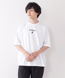 【KANGOL/カンゴール】ワンポイントブランドロゴ刺繍入り　ビッグシルエットＴシャツ