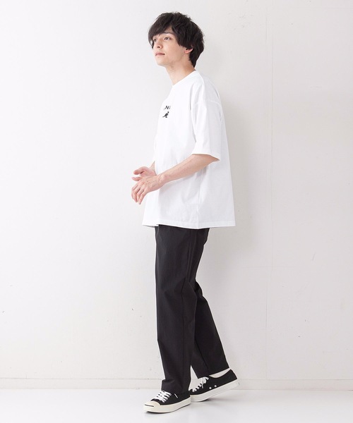 KANGOL(カンゴール)の「【KANGOL/カンゴール】ワンポイントブランドロゴ刺繍入り ビッグシルエットTシャツ(Tシャツ/カットソー・メンズ・ホワイト/ブラック/ベージュ/オリーブ/ブルー・MEDIUM/LARGE/X-LARGE)」の8枚目の写真