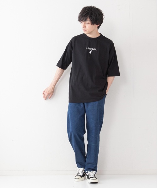 KANGOL(カンゴール)の「【KANGOL/カンゴール】ワンポイントブランドロゴ刺繍入り ビッグシルエットTシャツ(Tシャツ/カットソー・メンズ・ホワイト/ブラック/ベージュ/オリーブ/ブルー・MEDIUM/LARGE/X-LARGE)」の11枚目の写真