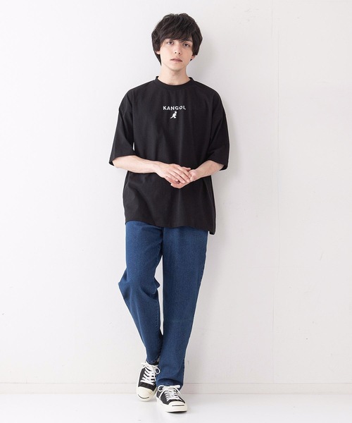 KANGOL(カンゴール)の「【KANGOL/カンゴール】ワンポイントブランドロゴ刺繍入り ビッグシルエットTシャツ(Tシャツ/カットソー・メンズ・ホワイト/ブラック/ベージュ/オリーブ/ブルー・MEDIUM/LARGE/X-LARGE)」の13枚目の写真