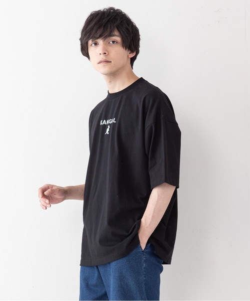 KANGOL(カンゴール)の「【KANGOL/カンゴール】ワンポイントブランドロゴ刺繍入り ビッグシルエットTシャツ(Tシャツ/カットソー・メンズ・ホワイト/ブラック/ベージュ/オリーブ/ブルー・MEDIUM/LARGE/X-LARGE)」の15枚目の写真