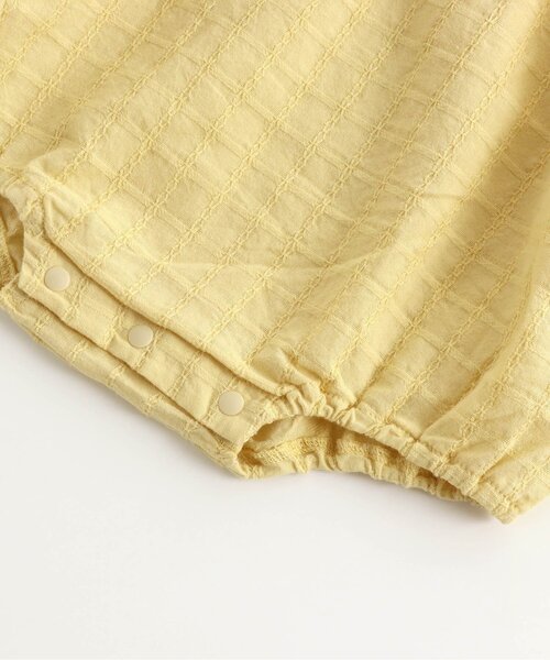 apres les cours（アプレレクール）の「シェル刺繍ロンパス（ロンパース・キッズ・イエロー/アイボリー・80/70）」の9枚目の写真