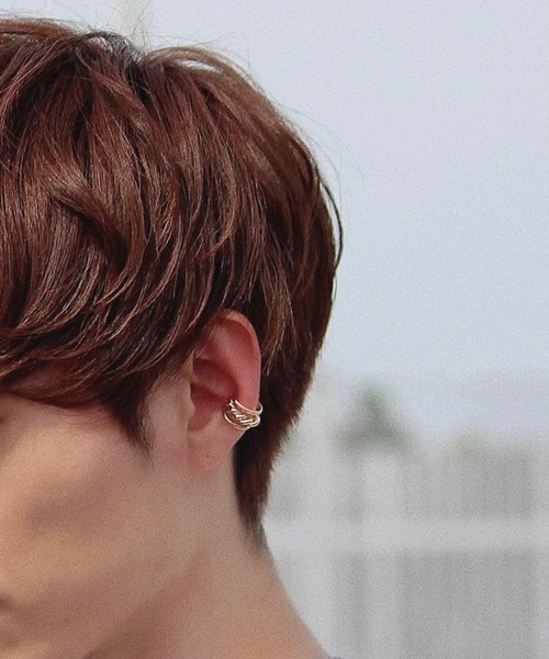 y/m by sawa（イムバイサワ）の「SAWA×y/m  チェーン3連イヤカフセット（イヤーカフ・メンズ・シルバー/ゴールド・FREE）」の8枚目の写真