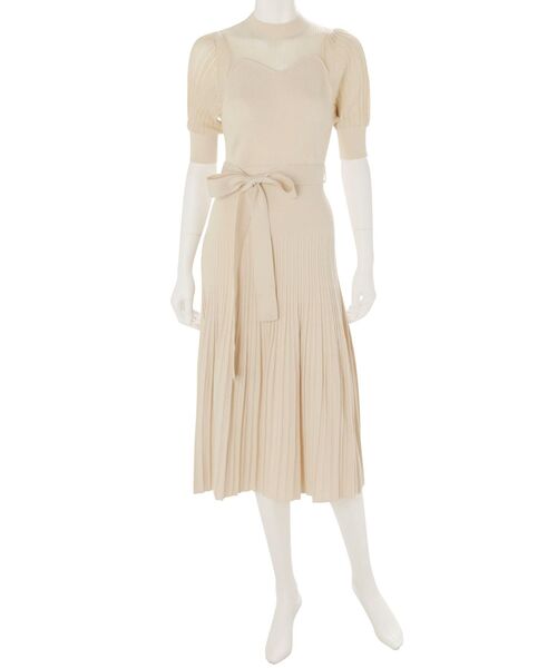 MERCURYDUO（マーキュリーデュオ）の「シアースリーブプリーツニットワンピース（ワンピース・レディース・アイボリー/ミント/ラベンダー・FREE）」の22枚目の写真