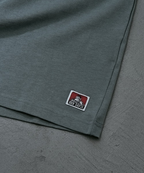 BEN DAVIS（ベンデイビス）の「【 BEN DAVIS ベンデイビス 】MINIGOLILA EMB TEE ミニゴリラ刺繍Ｔシャツ　バックロゴ（Tシャツ/カットソー・レディース・ホワイト/ブラック/ベージュ/グリーン/ブルー・SMALL/MEDIUM/LARGE/X-LARGE）」の9枚目の写真