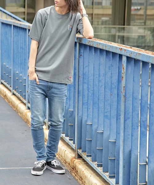 BEN DAVIS（ベンデイビス）の「【 BEN DAVIS ベンデイビス 】MINIGOLILA EMB TEE ミニゴリラ刺繍Ｔシャツ　バックロゴ（Tシャツ/カットソー・レディース・ホワイト/ブラック/ベージュ/グリーン/ブルー・SMALL/MEDIUM/LARGE/X-LARGE）」の21枚目の写真