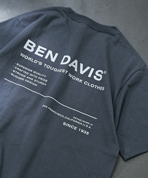 BEN DAVIS（ベンデイビス）の「【 BEN DAVIS ベンデイビス 】MINIGOLILA EMB TEE ミニゴリラ刺繍Ｔシャツ　バックロゴ（Tシャツ/カットソー・レディース・ホワイト/ブラック/ベージュ/グリーン/ブルー・SMALL/MEDIUM/LARGE/X-LARGE）」の22枚目の写真
