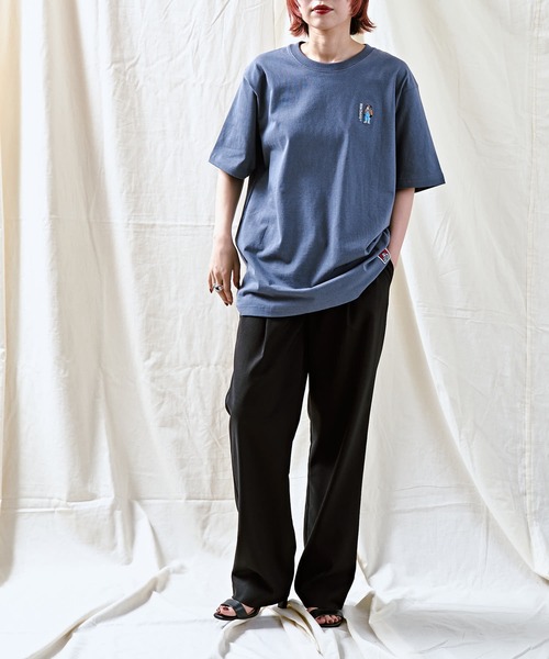 BEN DAVIS（ベンデイビス）の「【 BEN DAVIS ベンデイビス 】MINIGOLILA EMB TEE ミニゴリラ刺繍Ｔシャツ　バックロゴ（Tシャツ/カットソー・レディース・ホワイト/ブラック/ベージュ/グリーン/ブルー・SMALL/MEDIUM/LARGE/X-LARGE）」の16枚目の写真
