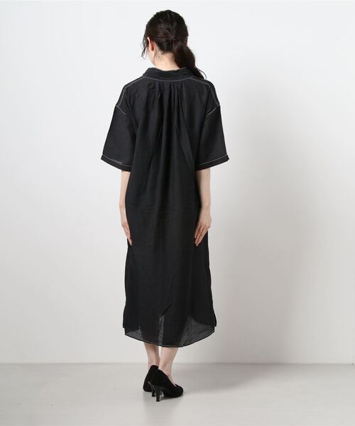 179/WG（イチナナキュウダブルジー）の「ガウンロングワンピース（ワンピース・レディース・ブラウン/グリーン/ブラック・MEDIUM）」の7枚目の写真