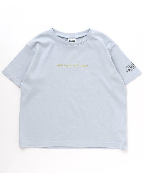 BREEZE（ブリーズ）の「もっとスズシーフォトTシャツ（Tシャツ/カットソー・キッズ・ブラック/ミント/オフホワイト/ピンク/サックスブルー/イエロー・90/100/110/120/80/130/140/150）」の4枚目の写真
