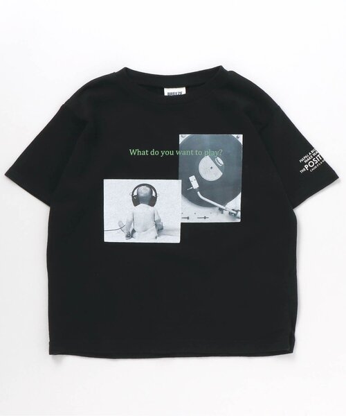 BREEZE（ブリーズ）の「もっとスズシーフォトTシャツ（Tシャツ/カットソー・キッズ・ブラック/ミント/オフホワイト/ピンク/サックスブルー/イエロー・90/100/110/120/80/130/140/150）」の3枚目の写真