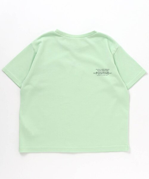 BREEZE（ブリーズ）の「もっとスズシーフォトTシャツ（Tシャツ/カットソー・キッズ・ブラック/ミント/オフホワイト/ピンク/サックスブルー/イエロー・90/100/110/120/80/130/140/150）」の16枚目の写真