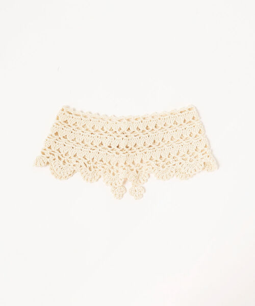 BEAMS BOY(ビームスボーイ)の「BEAMS BOY / かぎ針 付け襟(付け襟・レディース・ナチュラル/グレー・ONE SIZE)」の5枚目の写真