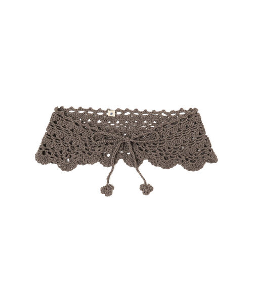 BEAMS BOY(ビームスボーイ)の「BEAMS BOY / かぎ針 付け襟(付け襟・レディース・ナチュラル/グレー・ONE SIZE)」の3枚目の写真