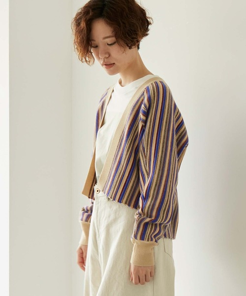 nitca（ニトカ）の「マルチガーターカーディガン（カーディガン/ボレロ・レディース・パープル/レッド・FREE）」の2枚目の写真