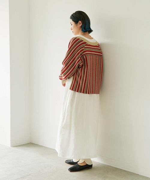 nitca（ニトカ）の「マルチガーターカーディガン（カーディガン/ボレロ・レディース・パープル/レッド・FREE）」の9枚目の写真