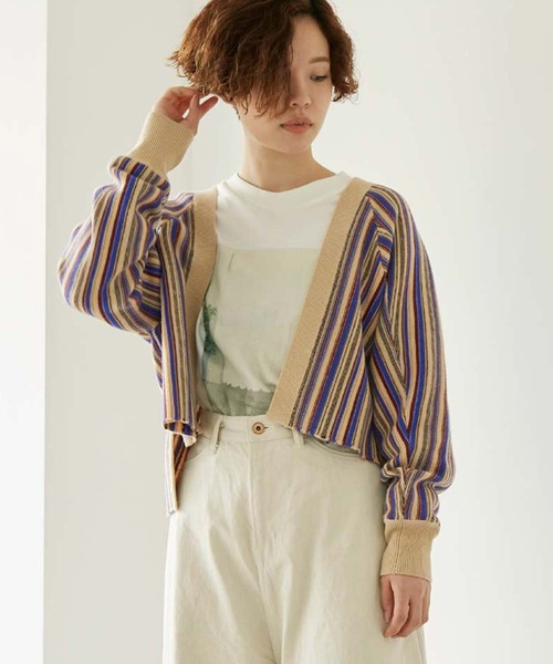 nitca（ニトカ）の「マルチガーターカーディガン（カーディガン/ボレロ・レディース・パープル/レッド・FREE）」の10枚目の写真