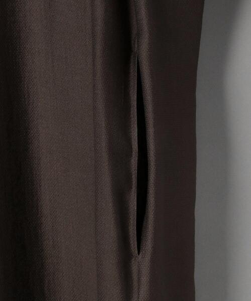 BEAUTY&YOUTH UNITED ARROWS（ビューティーアンドユースユナイテッドアローズ）の「BY ヘンリーネックギャザー9分袖ワンピース（ワンピース・レディース・イエロー/ダークブラウン/ブラック・FREE）」の13枚目の写真