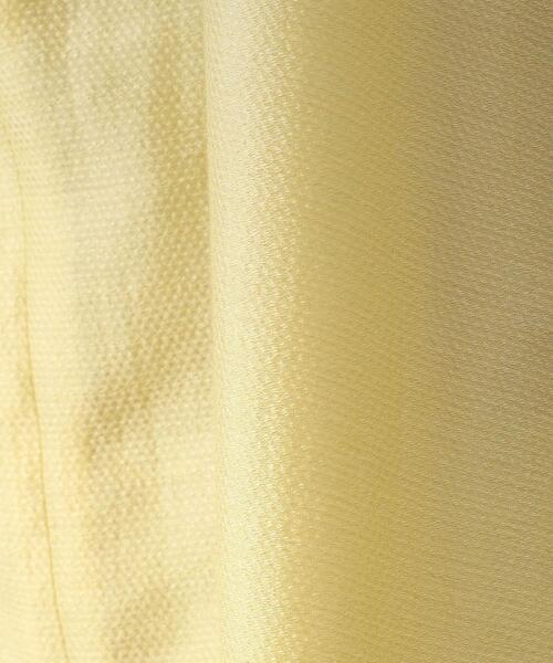 BEAUTY&YOUTH UNITED ARROWS（ビューティーアンドユースユナイテッドアローズ）の「BY ヘンリーネックギャザー9分袖ワンピース（ワンピース・レディース・イエロー/ダークブラウン/ブラック・FREE）」の21枚目の写真