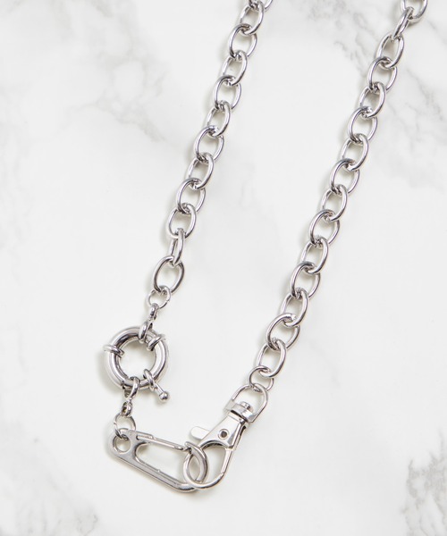 WEGO(ウィゴー)の「WEGO/カラビナネックレス(ネックレス・レディース・その他1/その他2/その他3・FREE)」の4枚目の写真