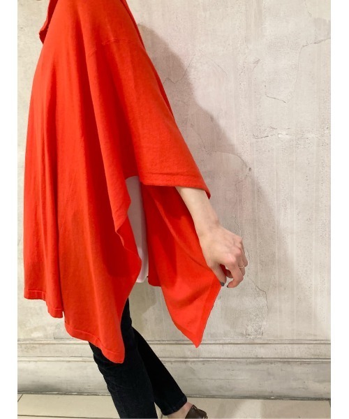 BEARDSLEY（ビアズリー）の「カーディガン、ポンチョ、プルオーバーで楽しめる NEWヒラヒラハオリ（カーディガン/ボレロ・レディース・レッド/ネイビー/ホワイト・FREE）」の18枚目の写真