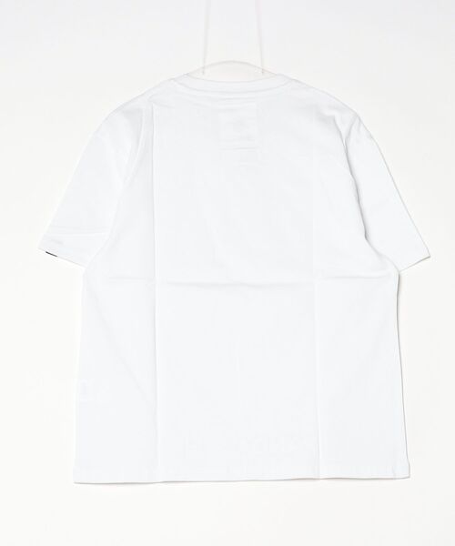 HIPANDA(ハイパンダ)の「HIPANDA ハイパンダ メンズ BROコラボ シルバープリント 半袖Tシャツ(Tシャツ/カットソー・メンズ・ホワイト/ブラック・MEDIUM/X-LARGE/SMALL/LARGE)」の4枚目の写真