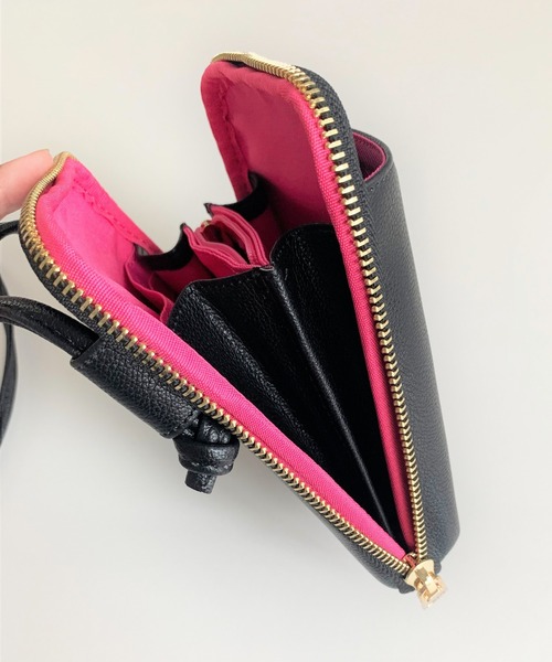 Q（キュー）の「ウォレットショルダー（ショルダーバッグ・レディース・ブラック/シルバー/ベージュ/ゴールド/シルバー系その他/アイボリー/ブルー/ラベンダー/ベージュ系/シルバー系・ONE SIZE）」の21枚目の写真