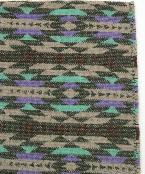 チチカカ(チチカカ)の「フード付きナバホポンチョ(ストール/ショール・レディース・ピンク/カーキ・FREE)」の14枚目の写真