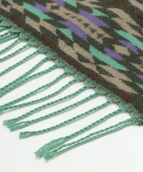 チチカカ(チチカカ)の「フード付きナバホポンチョ(ストール/ショール・レディース・ピンク/カーキ・FREE)」の17枚目の写真