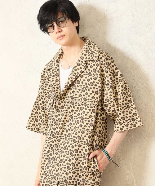 Beno(ビーノ)の「オーバーサイズCPO半袖シャツ(シャツ/ブラウス・メンズ・J/A/D/M/O/G/B/K/N/F/H/L/E/I/C・L/M/XL)」の15枚目の写真