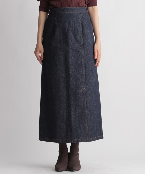 Andemiu（アンデミュウ）の「レースアップデニムスカート214883（デニムスカート・レディース・グレー/インディゴブルー・SMALL/MEDIUM）」の5枚目の写真