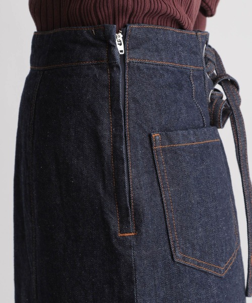 Andemiu（アンデミュウ）の「レースアップデニムスカート214883（デニムスカート・レディース・グレー/インディゴブルー・SMALL/MEDIUM）」の11枚目の写真