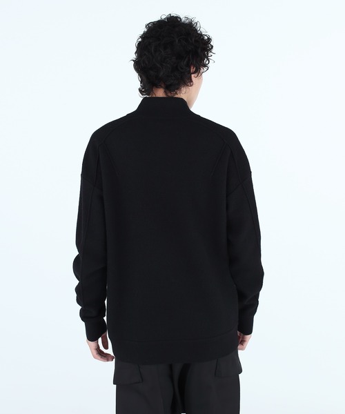Y-3（ワイスリー）の「M CLASSIC MERINO BLEND KNITTED HZ SWEATER（ニット/セーター・メンズ・ブラック・SMALL/MEDIUM/LARGE/X-LARGE/X-SMALL）」の2枚目の写真