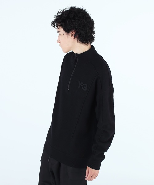 Y-3（ワイスリー）の「M CLASSIC MERINO BLEND KNITTED HZ SWEATER（ニット/セーター・メンズ・ブラック・SMALL/MEDIUM/LARGE/X-LARGE/X-SMALL）」の4枚目の写真