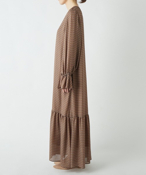 RIVE DROITE(リヴドロワ)の「【IPEKER(イペカ)】モザイクプリントワンピース(ワンピース・レディース・ブラウン/ブルー・FREE)」の13枚目の写真