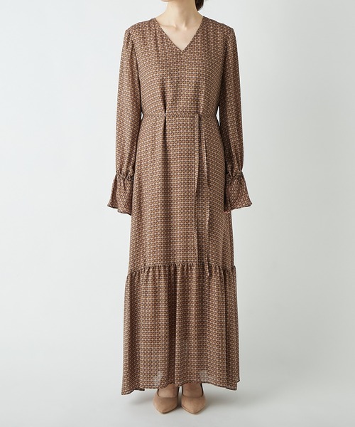 RIVE DROITE(リヴドロワ)の「【IPEKER(イペカ)】モザイクプリントワンピース(ワンピース・レディース・ブラウン/ブルー・FREE)」の15枚目の写真