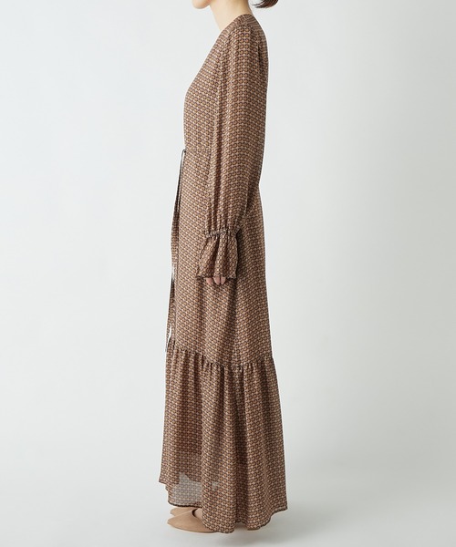 RIVE DROITE(リヴドロワ)の「【IPEKER(イペカ)】モザイクプリントワンピース(ワンピース・レディース・ブラウン/ブルー・FREE)」の16枚目の写真