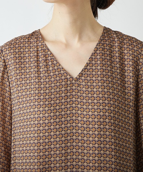 RIVE DROITE(リヴドロワ)の「【IPEKER(イペカ)】モザイクプリントワンピース(ワンピース・レディース・ブラウン/ブルー・FREE)」の18枚目の写真