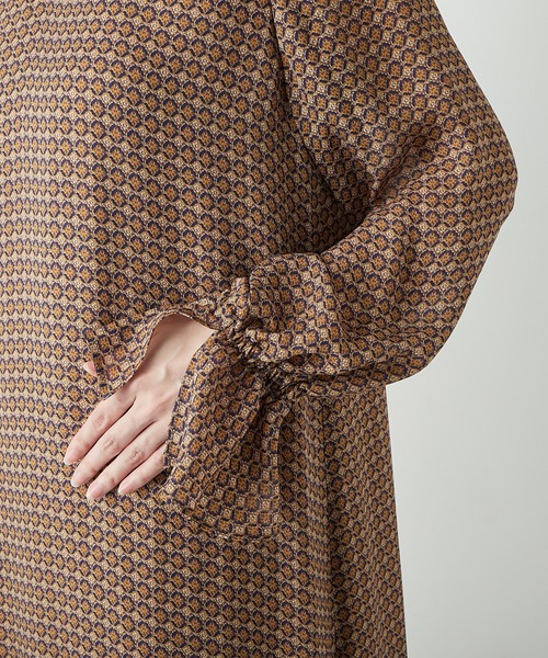 RIVE DROITE(リヴドロワ)の「【IPEKER(イペカ)】モザイクプリントワンピース(ワンピース・レディース・ブラウン/ブルー・FREE)」の19枚目の写真