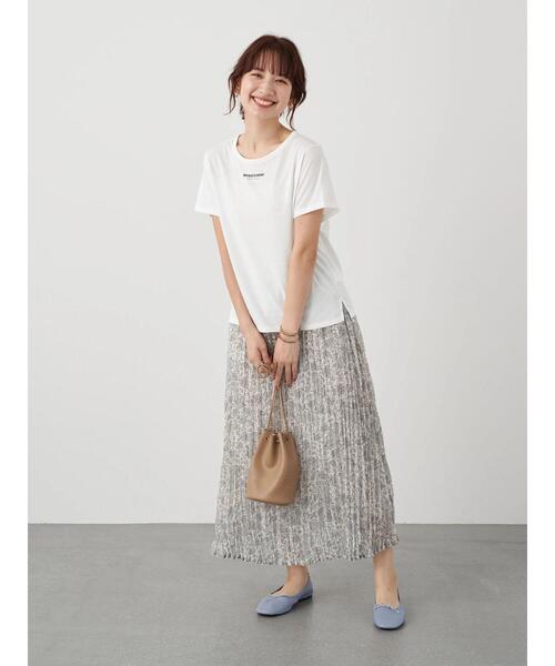 earth music&ecology（アースミュージックアンドエコロジー）の「second to none ちびT ＊（Tシャツ/カットソー・レディース・オフホワイト/ライトベージュ・S/M）」の11枚目の写真