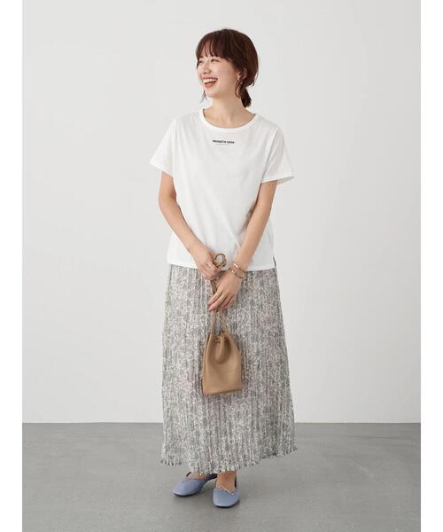 earth music&ecology（アースミュージックアンドエコロジー）の「second to none ちびT ＊（Tシャツ/カットソー・レディース・オフホワイト/ライトベージュ・S/M）」の12枚目の写真