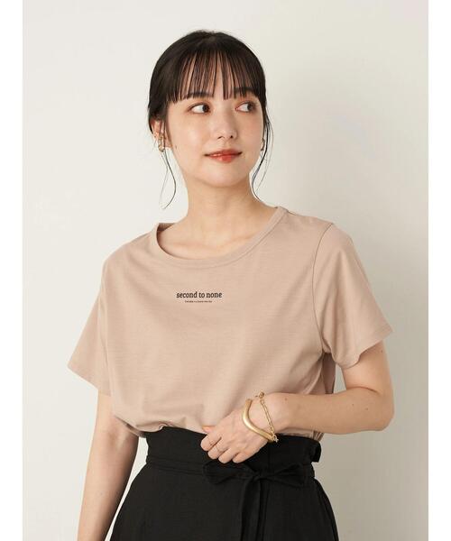 earth music&ecology（アースミュージックアンドエコロジー）の「second to none ちびT ＊（Tシャツ/カットソー・レディース・オフホワイト/ライトベージュ・S/M）」の14枚目の写真