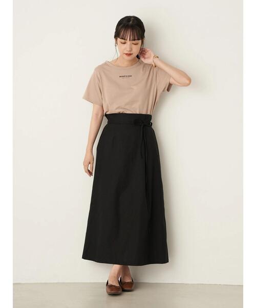 earth music&ecology（アースミュージックアンドエコロジー）の「second to none ちびT ＊（Tシャツ/カットソー・レディース・オフホワイト/ライトベージュ・S/M）」の17枚目の写真