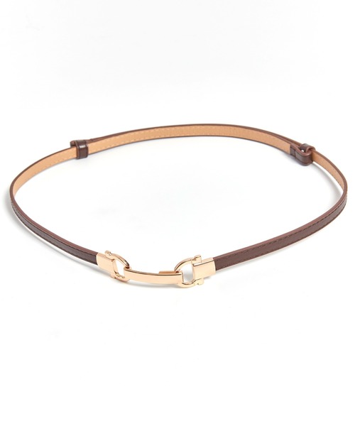 NOELA（ノエラ）の「スライド細ベルト（ベルト・レディース・ブラウン/モカ・フリー）」の2枚目の写真