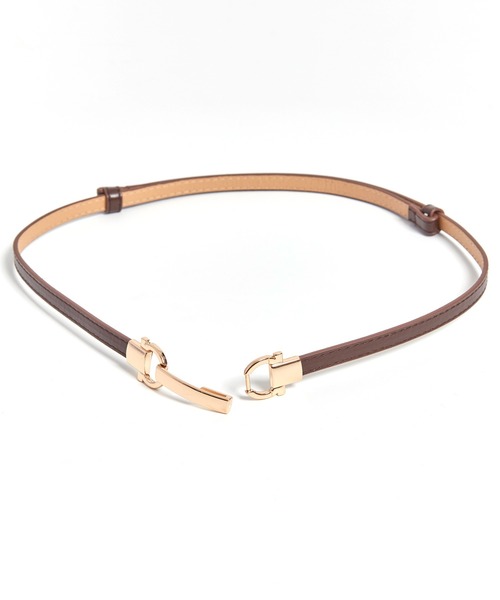 NOELA（ノエラ）の「スライド細ベルト（ベルト・レディース・ブラウン/モカ・フリー）」の4枚目の写真