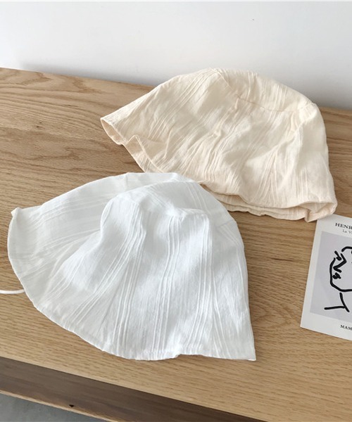 HALEY PESCA（ヘーリーペスカ）の「HALEY PESCA/コットンバケットハット（ハット・レディース・ホワイト/ブラック/パープル/アイボリー・FREE）」の3枚目の写真