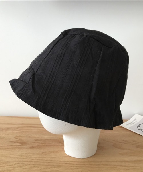 HALEY PESCA（ヘーリーペスカ）の「HALEY PESCA/コットンバケットハット（ハット・レディース・ホワイト/ブラック/パープル/アイボリー・FREE）」の4枚目の写真